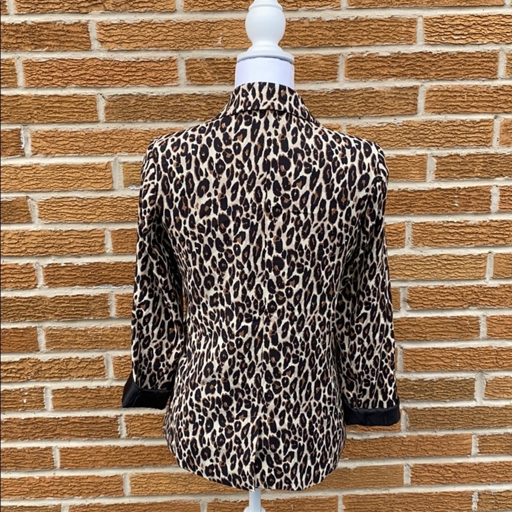 Cotton on Leopard jacket Blazer sz 4 - Picture 5 of 8